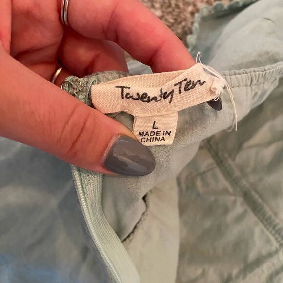 Twenty Ten sage green strapless romper - Picture 8 of 9